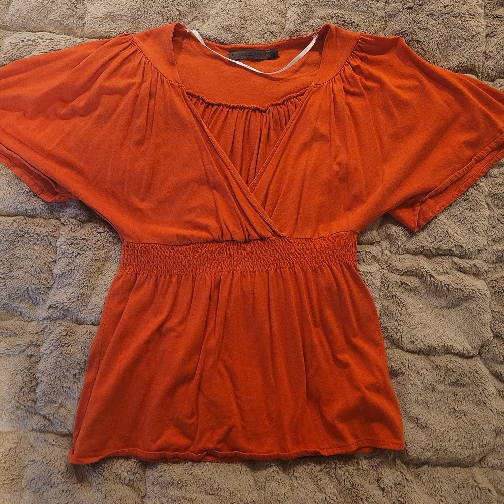 Zara Collection Orange Top